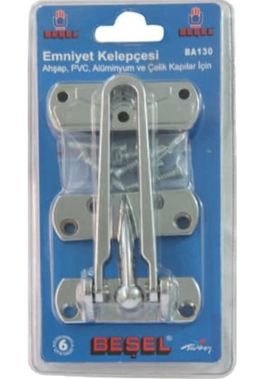 Beşel Çelik Emniyet Kapı Kelepçesi Krom Renk