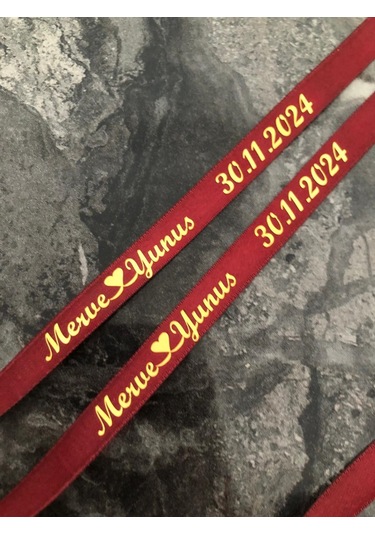 İsimli Söz Nişan Kurdelesi B-