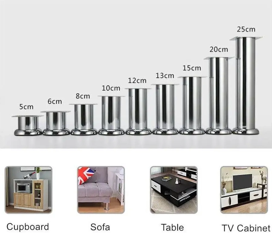 Furniko Metal Mobilya Ayakları 8 Cm 162846477 Krom