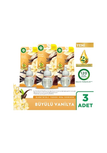 Elektrikli Oda Kokusu Yedek Şişe Büyülü Vanilya 3x19 Ml