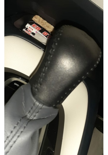 Corolla Uyumlu 2007/2012 Otomatik Vites Kılıfı Hakiki Deri El Yapımı