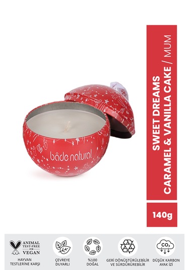 Bade Natural Sweet Dreams Caramel & Vanilla Cake Soya Mumu 140 Gr