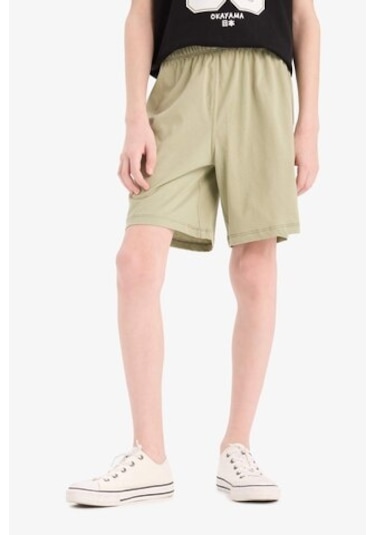 DeFacto Erkek Çocuk 2'li Takım Baskılı Kısa Kollu Tişört Şort E3401A825SMBK81