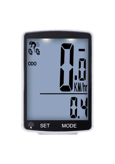 Ranyeek Ya100-a Bisiklet Hız Göstergesi: 2.8 İnç Büyük Ekran, Kablosuz, Su Geçirmez, Led Aydınlatmalı, Beyaz Kasa Beyaz