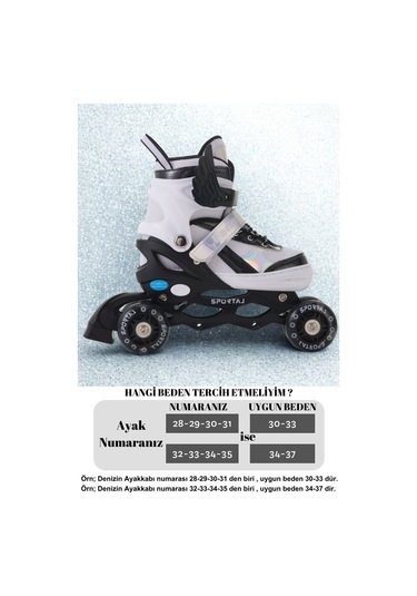 Melek Kanatlı Işıklı Çocuk Pateni Ve Dizlik Seti Silikon Teker Ayarlanabilir Paten Çantalı Siyah Siyah