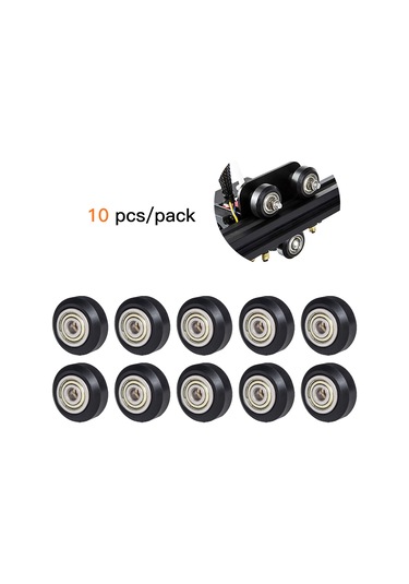 Yaleker 10 Adet Pom Delrin Kayar Çark, 24mm Dış Çap, 5mm Yatak Delik, 625zz Rulmanlı, 3d Yazıcı Parçası, Dayanıklı