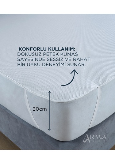 Tek Kişilik Sızdırmaz Yatak Koruyucu Alez Pratik Lastikli