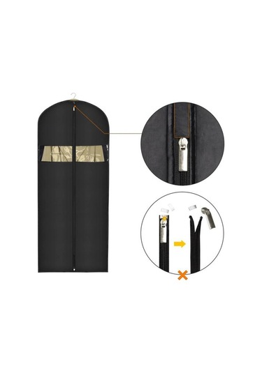 Şeffaf Pencereli Fermuarlı Giysi Asma Toz Örtüleri Böcek Geçirmez Tamamen Kapalı Diğer