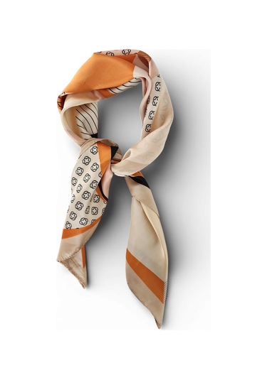 Hedea Düşlerin Kıvrımı Saten Fular 70x70 Cm Çok Renkli