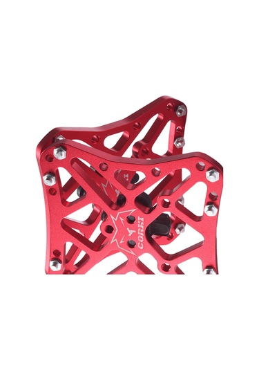 Dolıty Shimano Spd Için 2 Adet Klipssiz Pedal Kırmızı