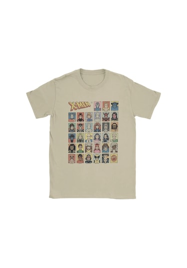 Mınıso X-men Wolverine Karakter Baskılı %100 Pamuk Erkek T-shirt - Kısa Kollu Crewneckhaki Haki