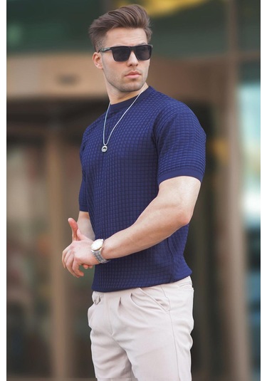 Madmext Madmext Erkek Lacivert Tişört 5685-lacivert Lacivert