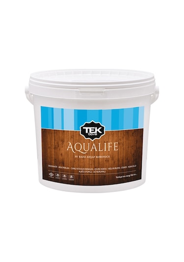Tek Aqualıfe Su Bazlı Ahşap Koruyucu 2,5 Lt Teak