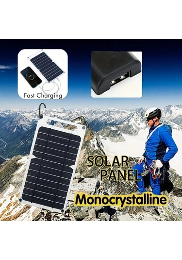 Xuweiwei 1 Adet Dayanıklı Manyetik Güneş Şarj Paneli Güneş 30w 5v Usb Çıkışlı Fotovoltaik Modül Güç Bankaları Telefonlar Kamp Ev Karavan