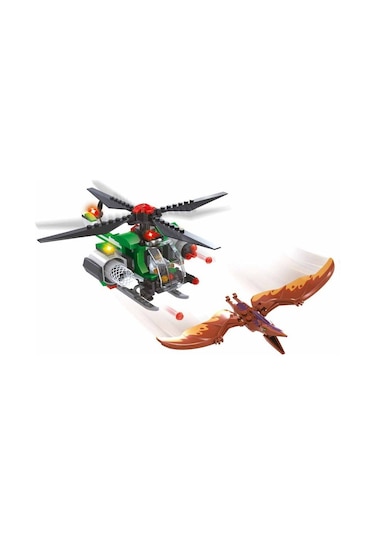 Sunman Blx Dinozor ve Helikopter Figür 223 Parça