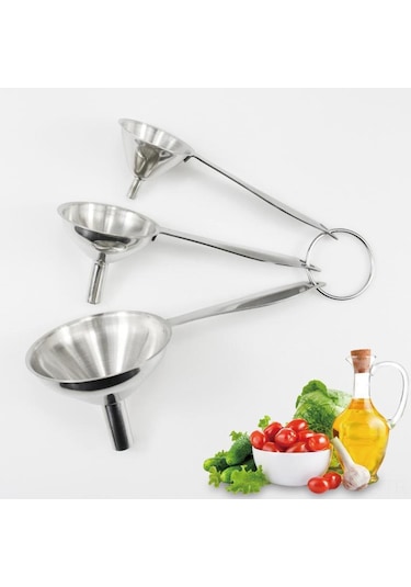 Hombey Ev Mutfak İçin Çelik Üçlü Set: Uzun Kollü Leher, Şarap/sıvı Döker, Leke Olmadan Dökme Aracı Diğer