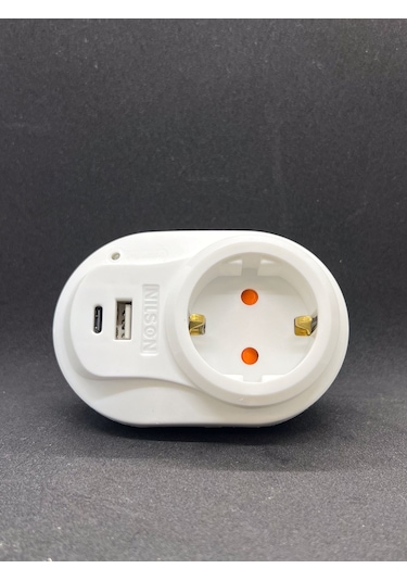 Akım Korumalı Tekli Fiş Priz U+c-type