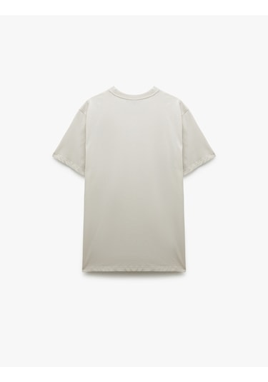 Koton Pamuklu Kısa Kollu Bisiklet Yaka Erkek Basic Tişört Gri 6wam10062hk Gri