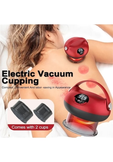 Wondernest Vakum Tedavisi Masaj Kazıma Jialan Isıtma Elektrikli Çukurluğu Mm Siyah - Kırmızı