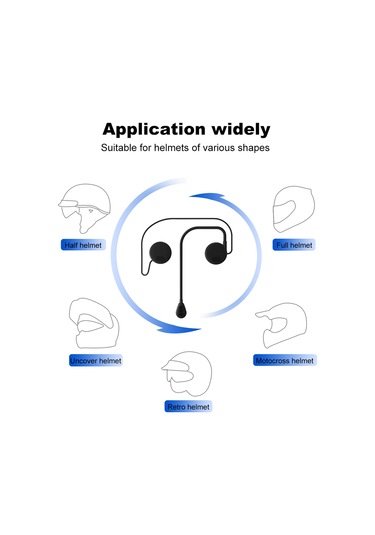 Xindoker Motorsiklet Kaskı Bluetooth 5.0 Kulaklığı -免提 Arama, Ses İpucu Ve Müzik Kontrolü