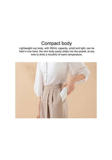 Xiaomi Mijia Termos Bardak Cep Sürümü 350 ML Pembe