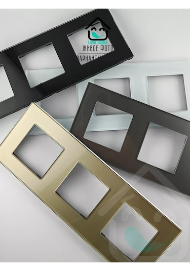 Lajt Haus Üçlü Cam Priz Ve Anahtar Çerçevesi 185775810