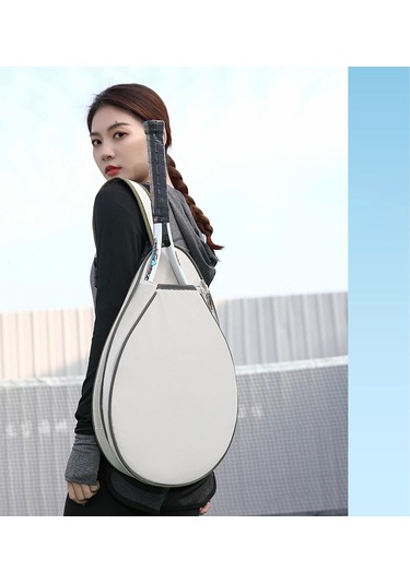 Suntek Tenis Çantası Taşınabilir Çok Beyaz-yeşil-kenarlar