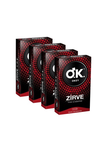 Okey Zirve Prezervatif 10'lu x 4
