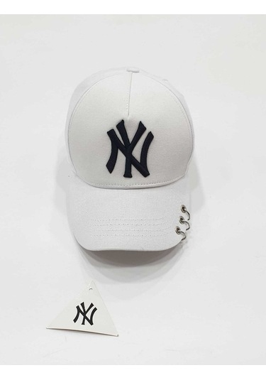 Suyutti Beyaz Unisex Ny New York Şapka Beyaz