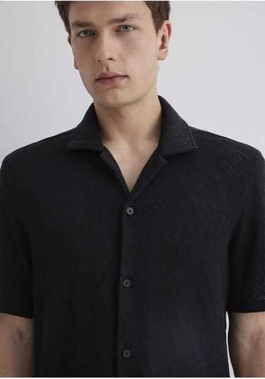 Mavi - Siyah Gömlek 0211598-71379 Siyah