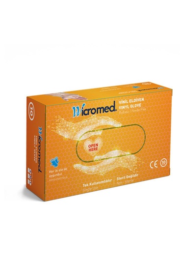 Wicromed Pudrasız Vinil Eldiven Small 10'lu