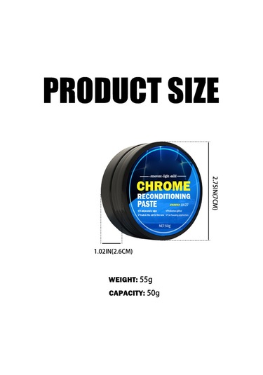 Araba Kapısı Ve Penceresi Krom Şerit Metal Cila Macunu Parlak Şerit Macunu Krom Parça Macunu 50g,jwcwsq