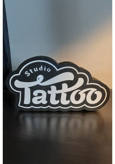 Tattoo Dövmeci Tasarımlı Dekoratif Gece Lambası Çok Renkli
