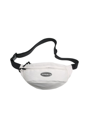 Pratik Ve Konforlu Spor Bel Çantası, Koşu Ve Günlük Kullanım İçin Ergonomik Göğüs Çantası Beyaz