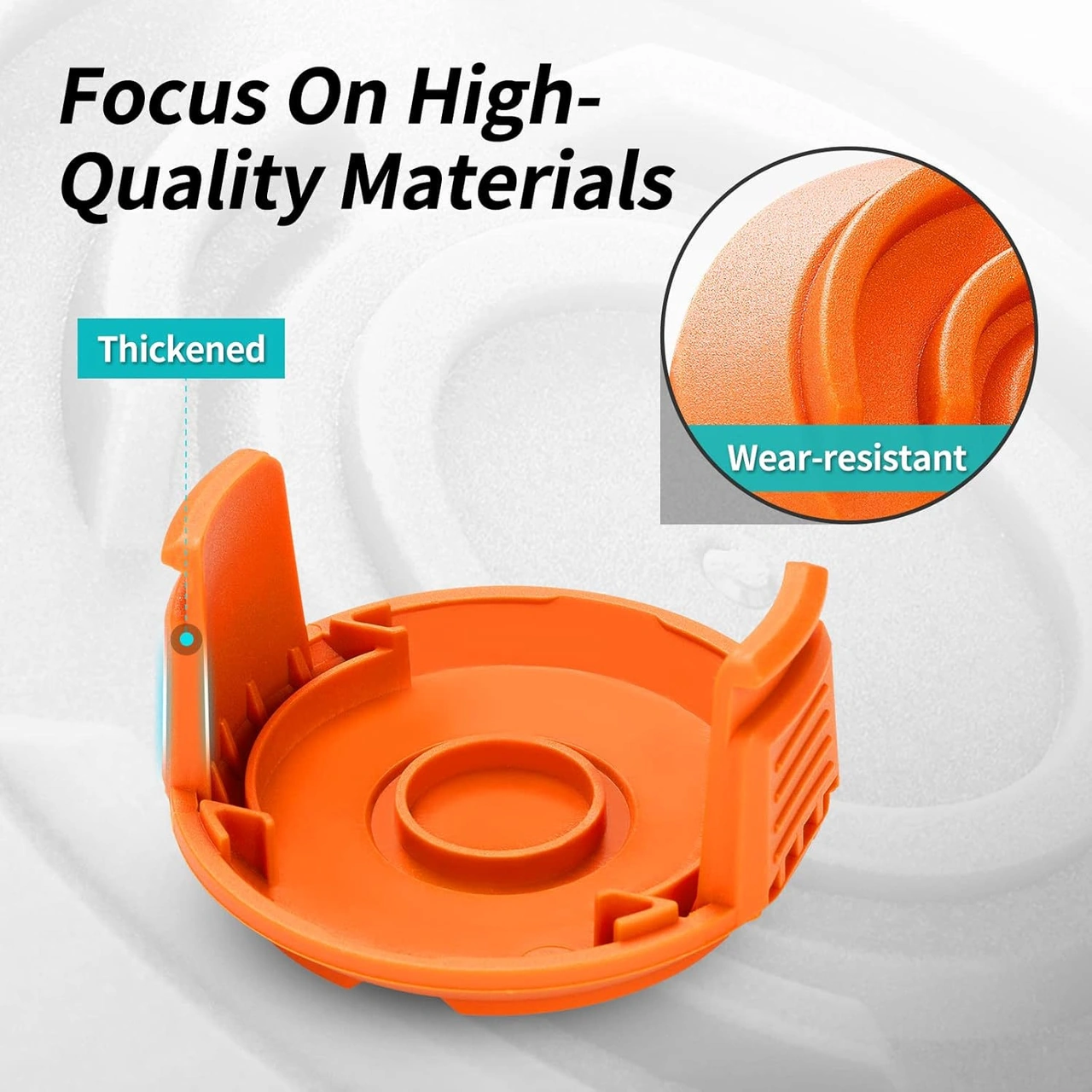 Xiyyadms Bıçaklı Makine İçin Değişim Bobin Kapağı - Ot Temizleyici Uyumlu, 3 Adet Set