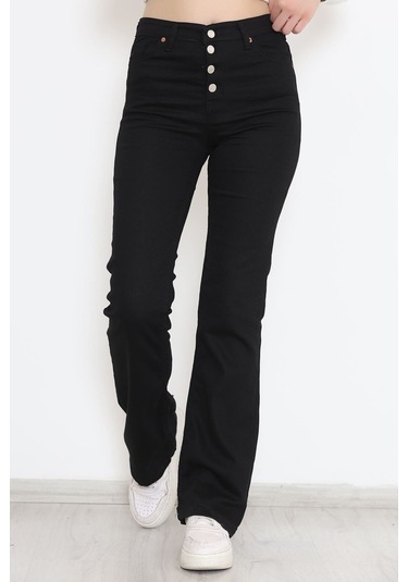 Mokashopin - İspanyol Paça Pantolon Siyah - 12275.1431. 001