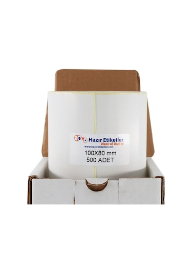 Eko Termal Rulo Etiket 100mm X 80mm 500 Adet