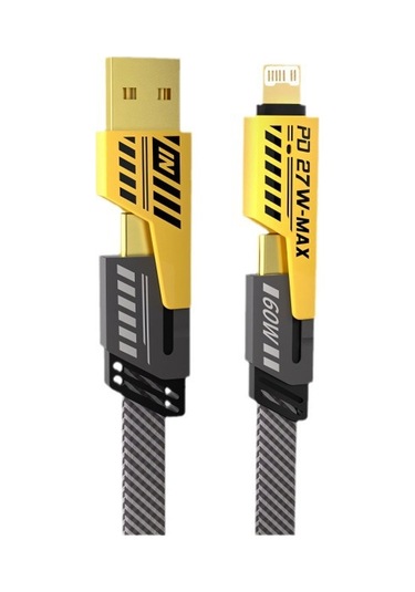 Snapbuy 4'ü 1 Arada Dönüştürücülü Hızlı Şarj Kablosu 1 Metre 1 Metre