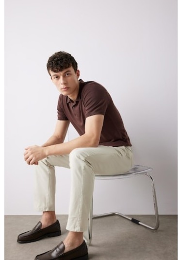 DeFacto Regular Fit Normal Kesim Yazlık Düz Paça Chino Kanvas Pantolon D7349AX25SPBG779