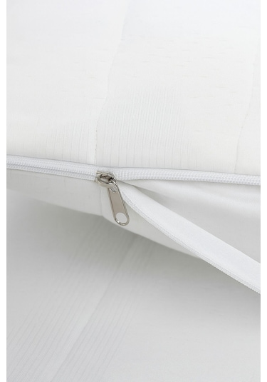 Yastık Alezi Seti Pamuklu Kapitone Sıvı Geçirmez 4 Lü Yastık Koruyucu Beyaz Beyaz