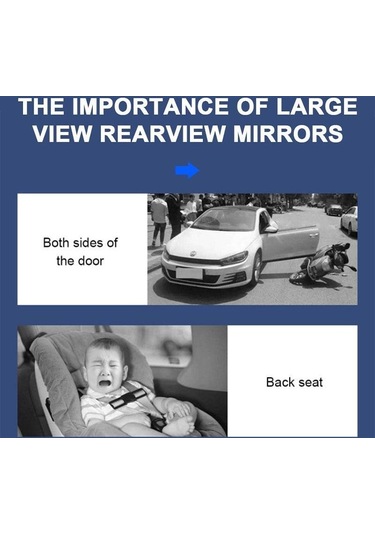 Seametal İç Araba Dikiz Aynası Evrensel Bebek Aynası Dikiz Aynaları Geniş Açı Büyük Görüş Güvenlik Oto Aksesuarları, Seçenekler: Small