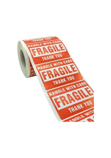 Sticker Kırılgan 7,5x5cm 500'lü Paket Çok Renkli