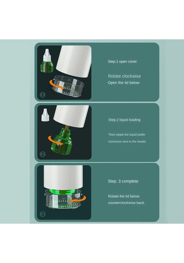 Geeksen Usb Şarjlı Elektrikli Sıcaklıklı Buhar Kokusu, 20-30 M² Kapsama, 6-8 Saat Pil Ömrü, Yeşil + Anti-at Koku