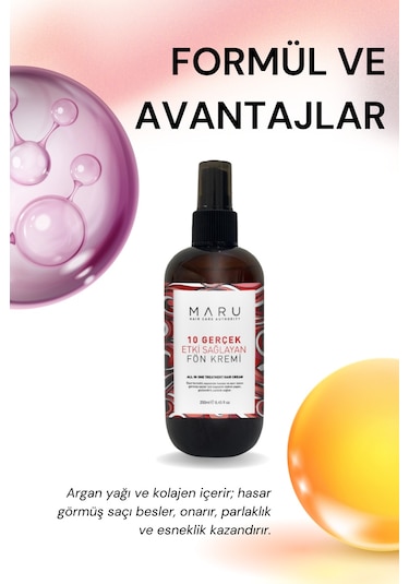 Maru Yıpranmış Saçlar Için 10 Etkili Saç Bakım Spreyi 250 ML