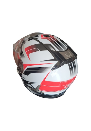 Shiro Sh715  Güneş Vizörlü Kask Beyaz Siyah