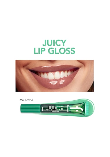 Flormar Juicy Doğal Renk Veren Meyve Aromalı Nemlendirici Dudak Parlatıcısı 003 Apple