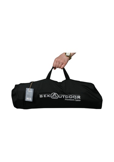 Sekoutdoor Alüminyum Katlanır Masa 2 Kişilik Gri