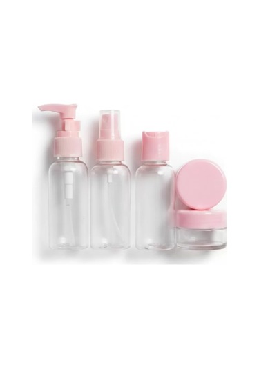 30 Ml 5 Li Seyahat Banyo Şişe Seti Çantalı Çok Renkli