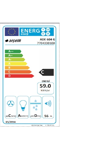 Arçelik ADE 604 G Ankastre Davlumbaz