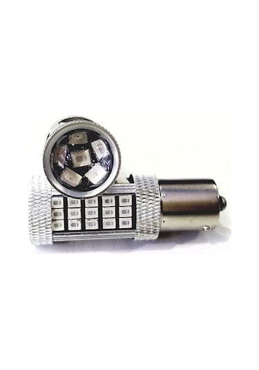 Femex  Premium P21W-1156-9W- Tek Duy Led Ampul Kırmızı Mercekli
